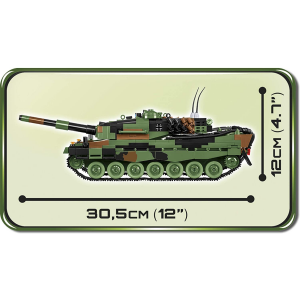Cobi 2618 Leopard 2A4 "Deutsches Panzermuseum Munster" Pad printed - no Stickers
