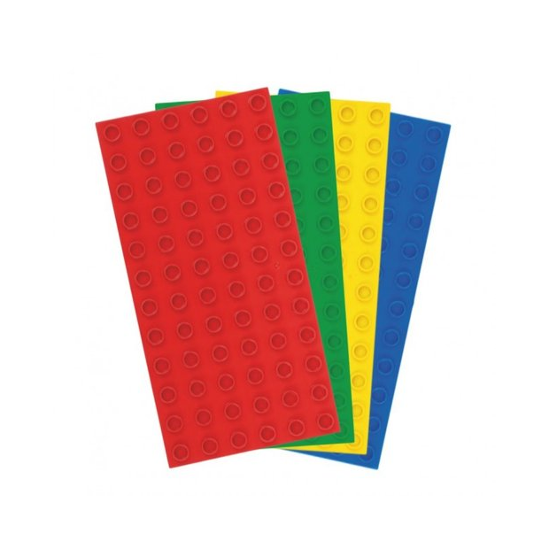 Strictly Briks Stackable Baseplate Big Brick 10x19cm 6x12 Noppen 4er