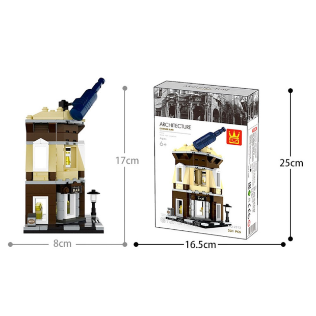 Wange 2313 Architecture-Set Corner Bar