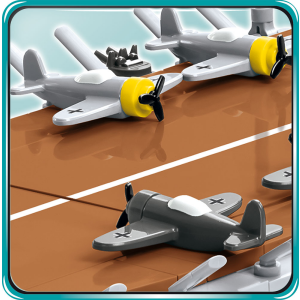 Cobi 4826 Aircraft Carrier Graf Zeppelin Pad printed - no Stickers