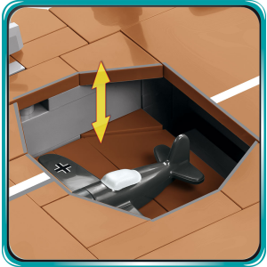 Cobi 4826 Aircraft Carrier Graf Zeppelin Pad printed - no Stickers