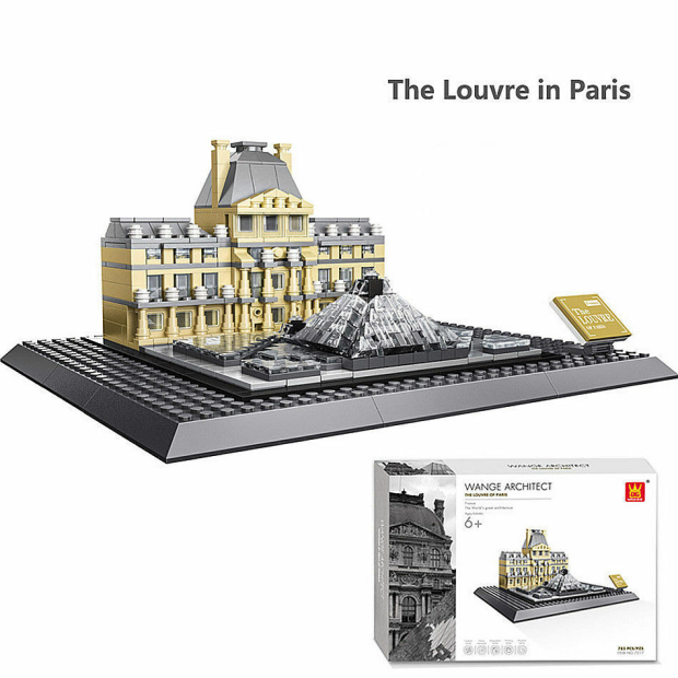 Wange 4213 Architect-Set The Louvre of Paris