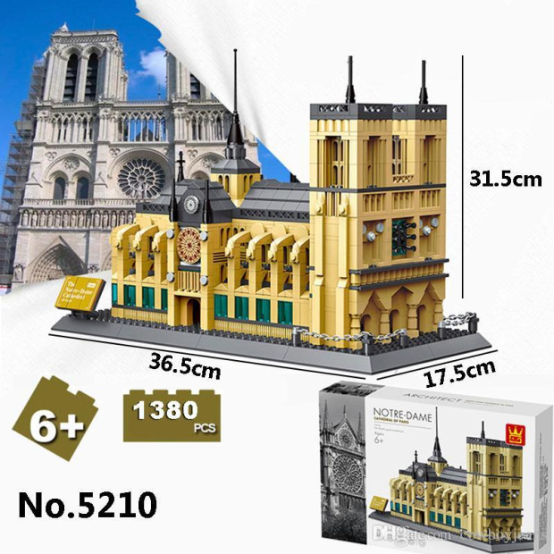 Wange 5210 Architect-Set The Notre-Dame Cathedral of Paris