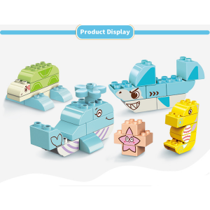 Qman 5001 Enjoy Kids Basic Sea Creatures große Bausteine Meerestiere