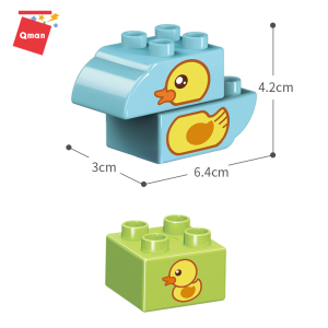 Qman 5002 Enjoy Kids Basic Animals große Bausteine Tiere