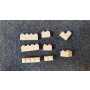 Baustein-Set Masonry Bricks 2x1 4x1 2x2 Edge in Tan ca. 100 Stück Mauersteine Sandfarben