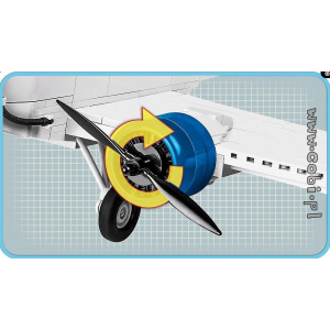 Cobi 5711 Junkers JU-52/3M pad Printed - no Stickers (Historical Collection - WWII - Planes)