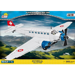 Cobi 5711 Junkers JU-52/3M pad Printed - no Stickers (Historical Collection - WWII - Planes)