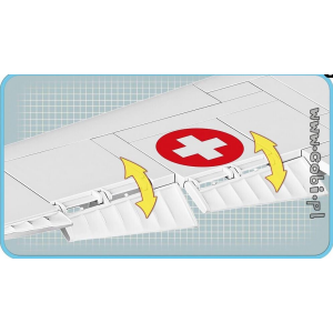 Cobi 5711 Junkers JU-52/3M pad Printed - no Stickers...