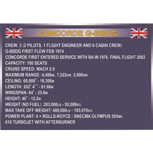 Cobi 1917 Concorde G-BBDG British Airways