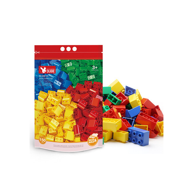 Dubie große Bausteine, Tüte 150 Teile in verschiedenen Formen/Größen