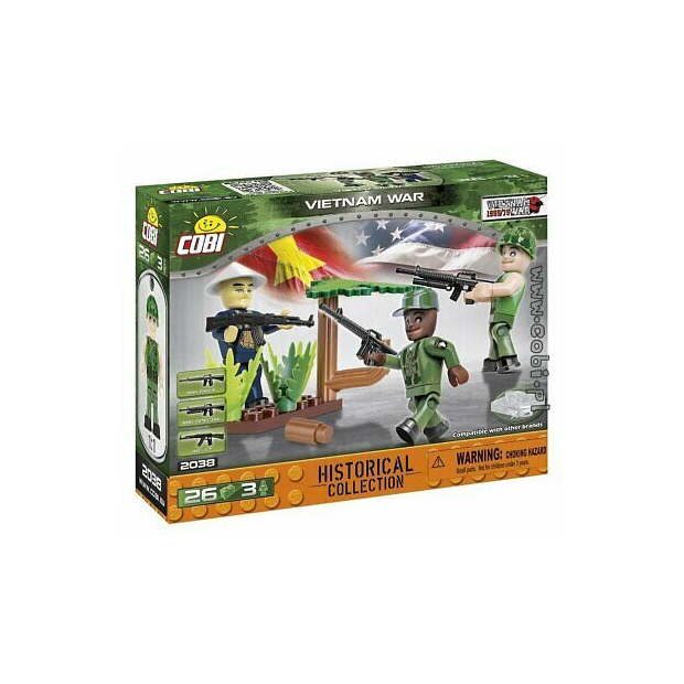 Cobi 2038 Vietnam War Soldaten-Figuren mit Zubehör (Historical Collection WWII)