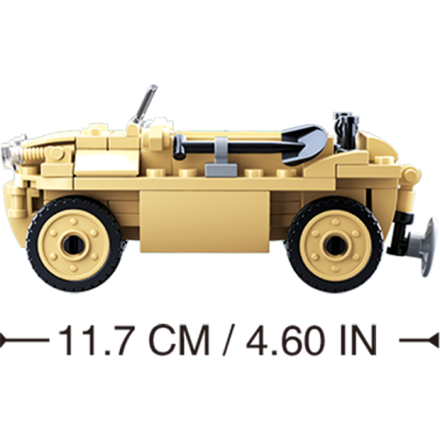 Sluban M38-B0690 Deutsches Amphibienfahrzeug (WWII)