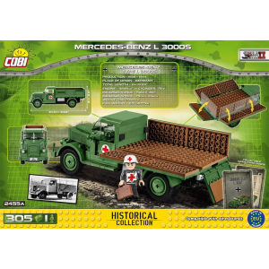 Cobi 2455A Mercedes Benz L3000 Pad printed - no Stickers...