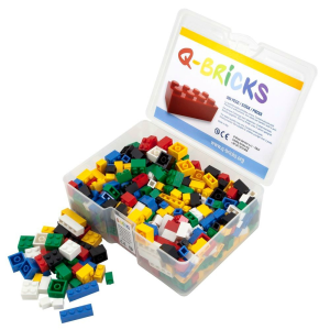 Q-Bricks 300 Teile Box Basic Mix / Mischfarben