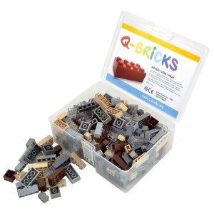 Q-Bricks 300 Teile Box Building Mix / Mischfarben