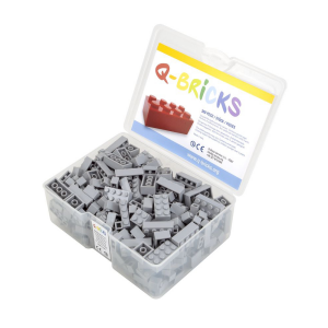 Q-Bricks 300 Teile Box Specialfarben Unicolor 17 verschiedene Farben
