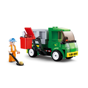 Sluban M38-B0781B Town Müllwagen Müllabfuhr...