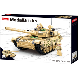 Sluban M38-B0790 Tank ModelBricks Hauptkampfpanzer 2 in 1