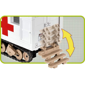 Cobi 2518 Ford V3000S Maultier - Ambulance Pad printed - no Stickers (Historical Collection)