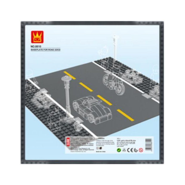 Wange 8810 Baseplate Straße Gerade 32x32 Road