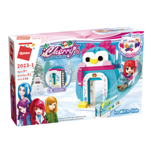 Qman 2023-1 Cherry Winter Pinguin Eis-Rutsche