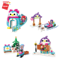 Qman 2023-1 Cherry Winter Pinguin Eis-Rutsche