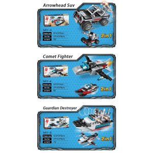 Qman 1411 Combat Zone Marine Cruiser Transform Schiff Panzer Helikopte