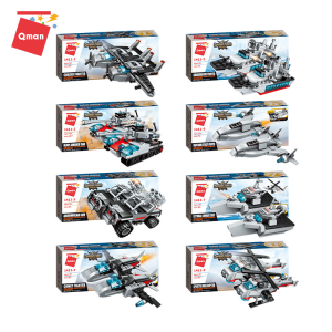 Qman 1411 Combat Zone Marine Cruiser Transform Schiff Panzer Helikopte