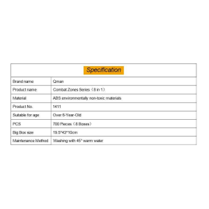 Qman 1411 Combat Zone Marine Cruiser Transform Schiff Panzer Helikopte