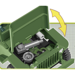 Cobi 2399 U.S. Willys MB 1/4 Ton 4x4 Truck (Historical Collection WWII)