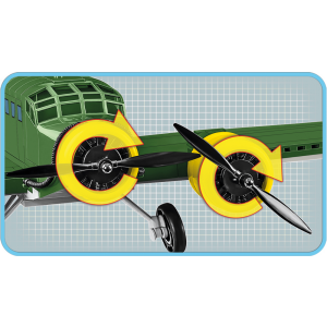 Cobi 5710 Junkers JU-52/3M "Tante Ju" pad Printed  (Historical Collection - WWII - Planes)