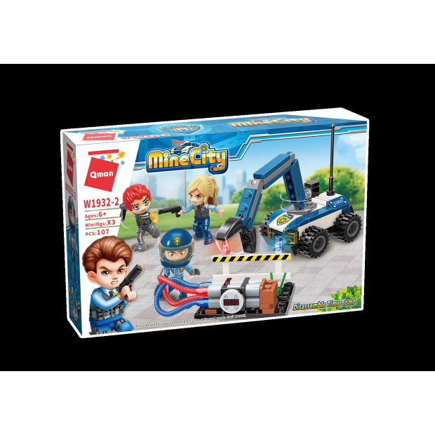 Qman W1932 Mine City 4 Polizei und Räuber Sets