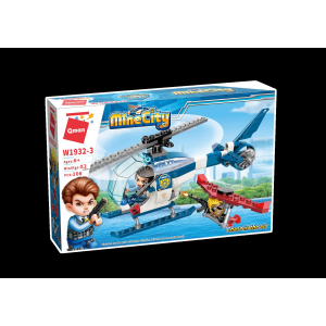 Qman W1932 Mine City 4 Polizei und Räuber Sets