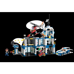 Qman W1937 Mine City Große Polizeistation - Police Station