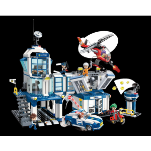 Qman W1937 Mine City Große Polizeistation - Police Station