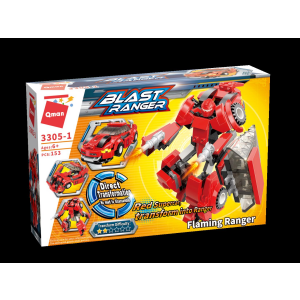 Qman 3305 Transform Blast Ranger 4er Set Transformer