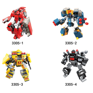 Qman 3305 Transform Blast Ranger 4er Set Transformer