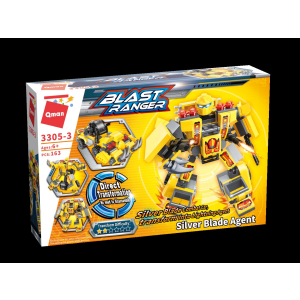 Qman 3305 Transform Blast Ranger 4er Set Transformer