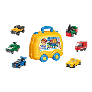 Qman 2907 Build n Learn Fahrzeuge-Koffer 521 Teile...