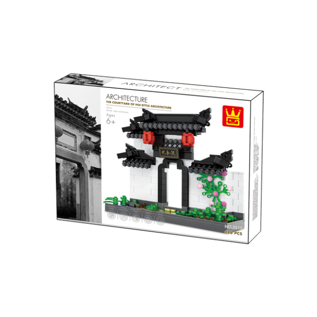 Wange 3313 Architecture-Set Hui Style Eingangstor