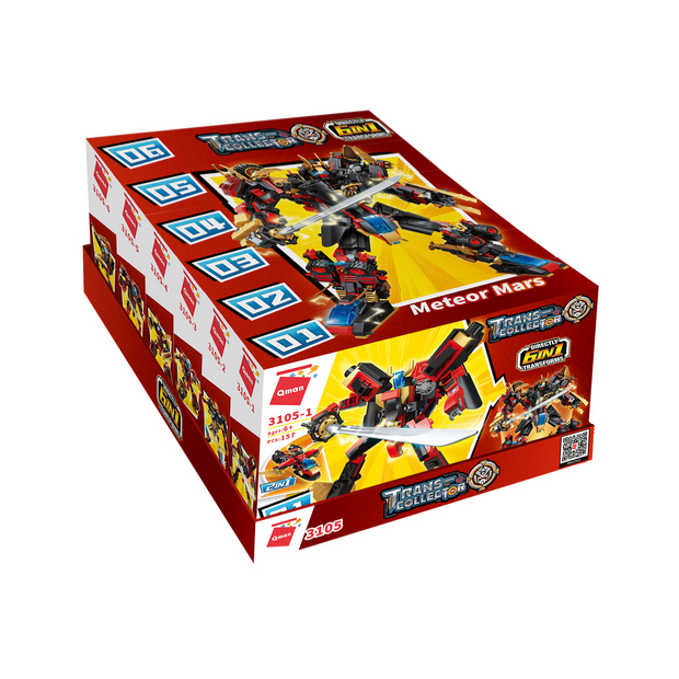 Qman 3105 Trans-Collector Meteor Mars 6 in 1 Roboter Transformer