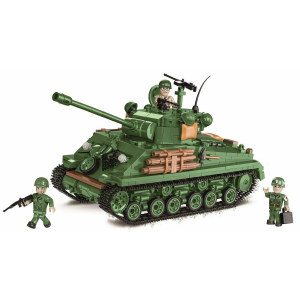 Cobi 2533 US-Panzer M4A3E8 Sherman Easy Eight - Pad Printed- (Historical Collection WWII)