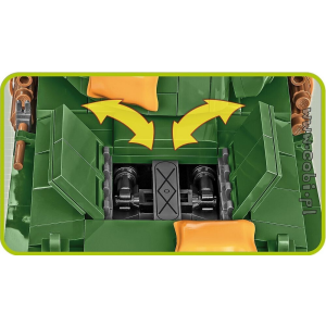 Cobi 2533 US-Panzer M4A3E8 Sherman Easy Eight - Pad Printed- (Historical Collection WWII)