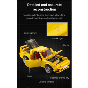 CaDA C61023W Mazda FD3S RX-7 gelb