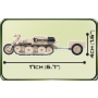 Cobi 2401 DAK  S.D.KFZ 2 Kettenkrad (Historical Collection WWII) Pad printed - no Stickers