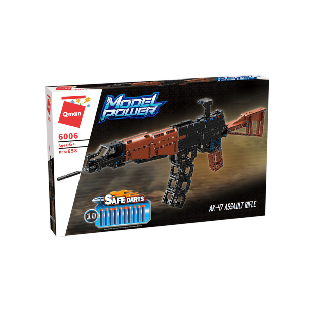 Qman 6006 Model Power Technik AK-47 Sturmgewehr - verschießt weiche Darts