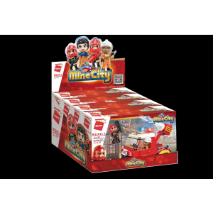 Qman W12011 4 Mini Feuerwehr-Fahrzeuge