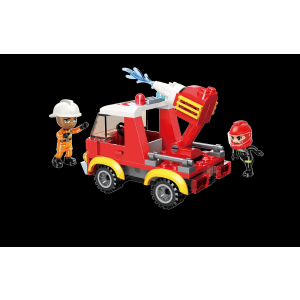 Qman W12011 4 Mini Feuerwehr-Fahrzeuge