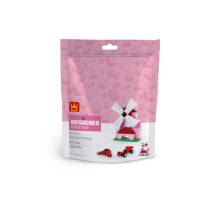 Wange Designer 093-9 rosa-rot Windmühle, Rennauto